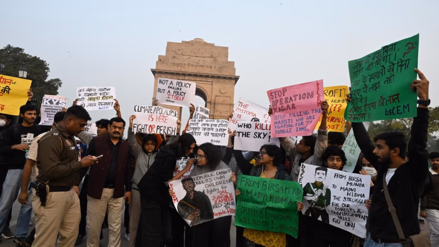 Delhi police re-arrest eight students hours after bail in pollution protest case