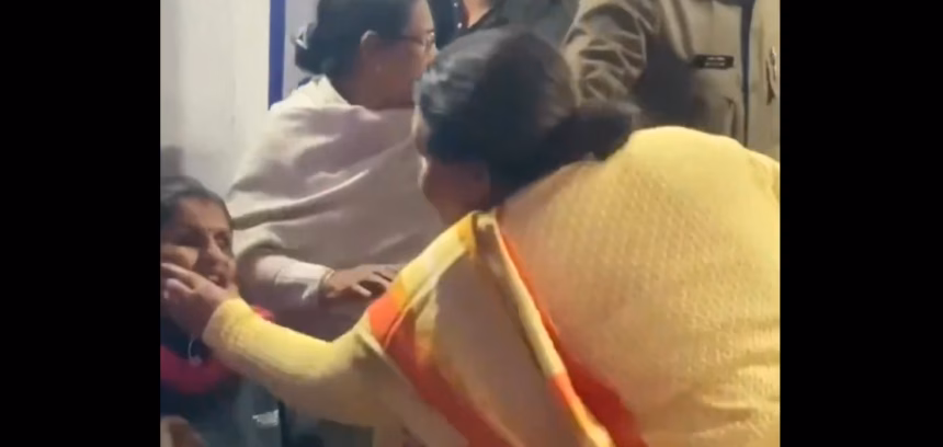 BJP leader filmed assaulting visually impaired woman at church in Madhya Pradesh
