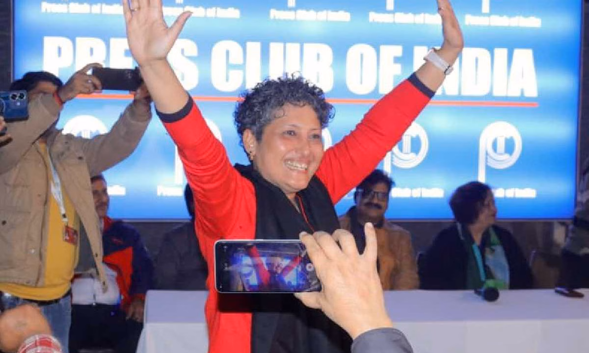 sangeeta Sangeeta Barooah Pisharoty elected first woman president of Press Club of India