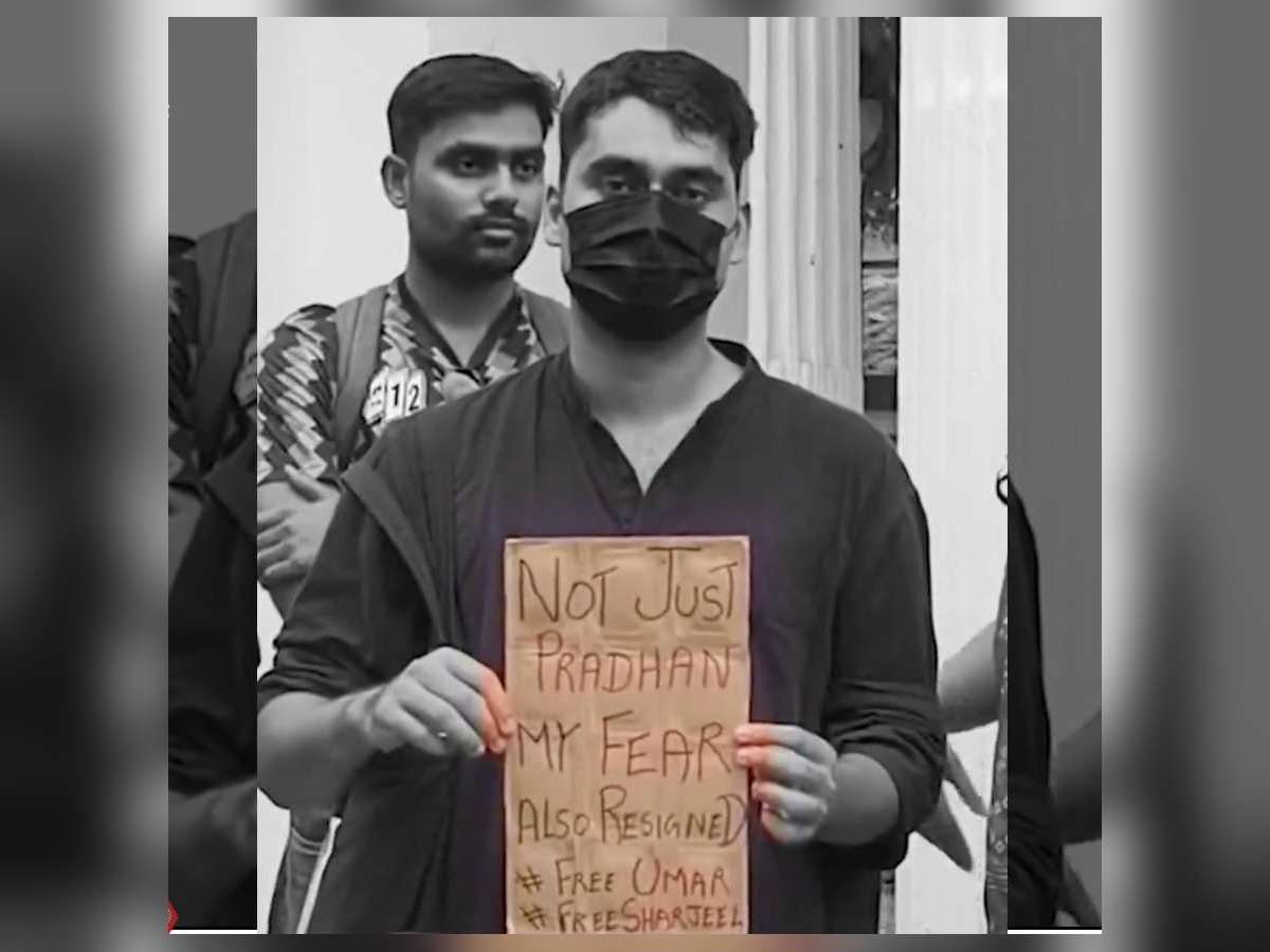 Goa police detain man over 'Free Umar Khalid' placard at Panaji protest